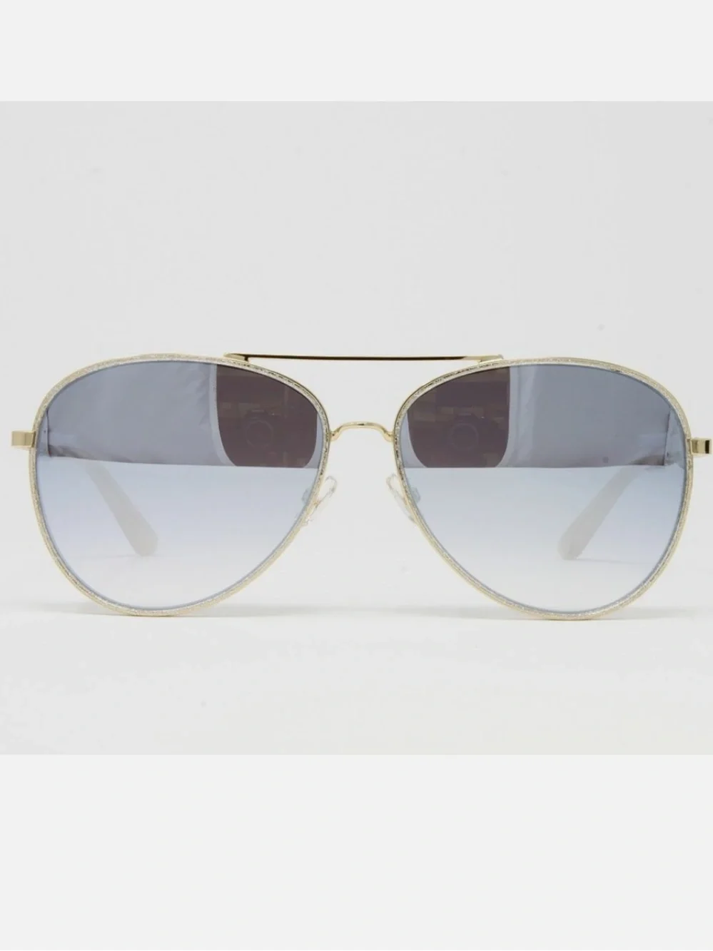 NWOT - Juicy Couture - Tony White and Gold Framed Aviators